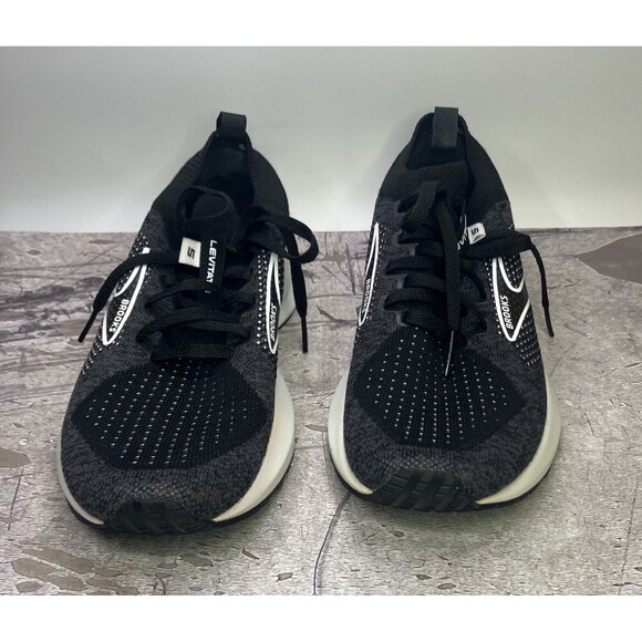 Brooks Levitate StealthFit 5 Running Shoes Black/Grey/White US Women Sz 6 - Picture 3 of 14